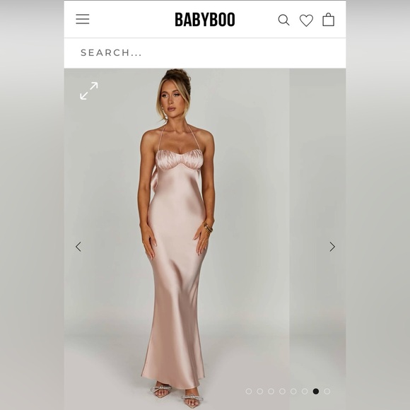 KALI MAXI DRESS - BLUSH - Picture 2 of 6